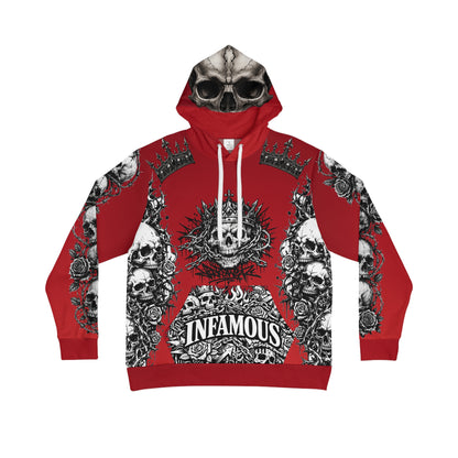Copy of Copy of King skull Men's Hoodie — 'Infamous' Gothic All-Over Print