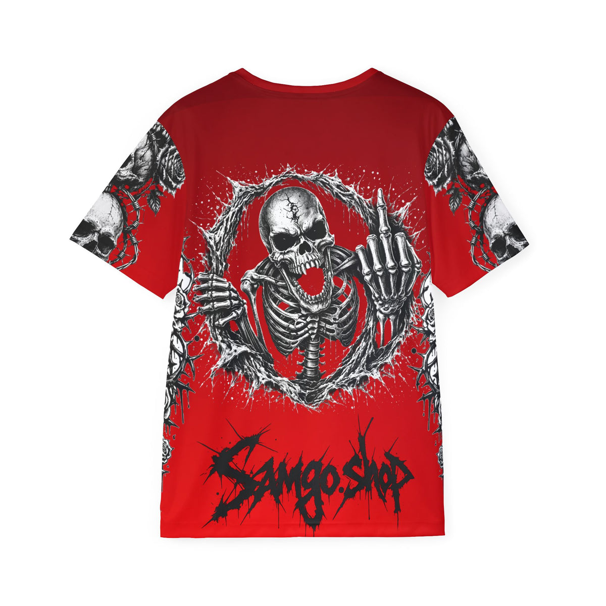 Copy of Copy of Red-King skull Men's Hoodie — 'Infamous' Gothic All-Over Print