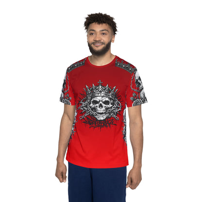 Copy of Copy of Red-King skull Men's Hoodie — 'Infamous' Gothic All-Over Print