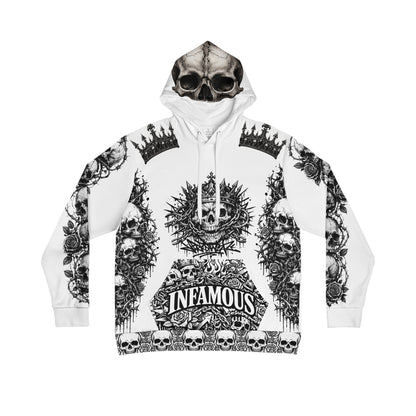Copy of Copy of Skull Crest Men's Hoodie — 'Infamous' Gothic All-Over Print