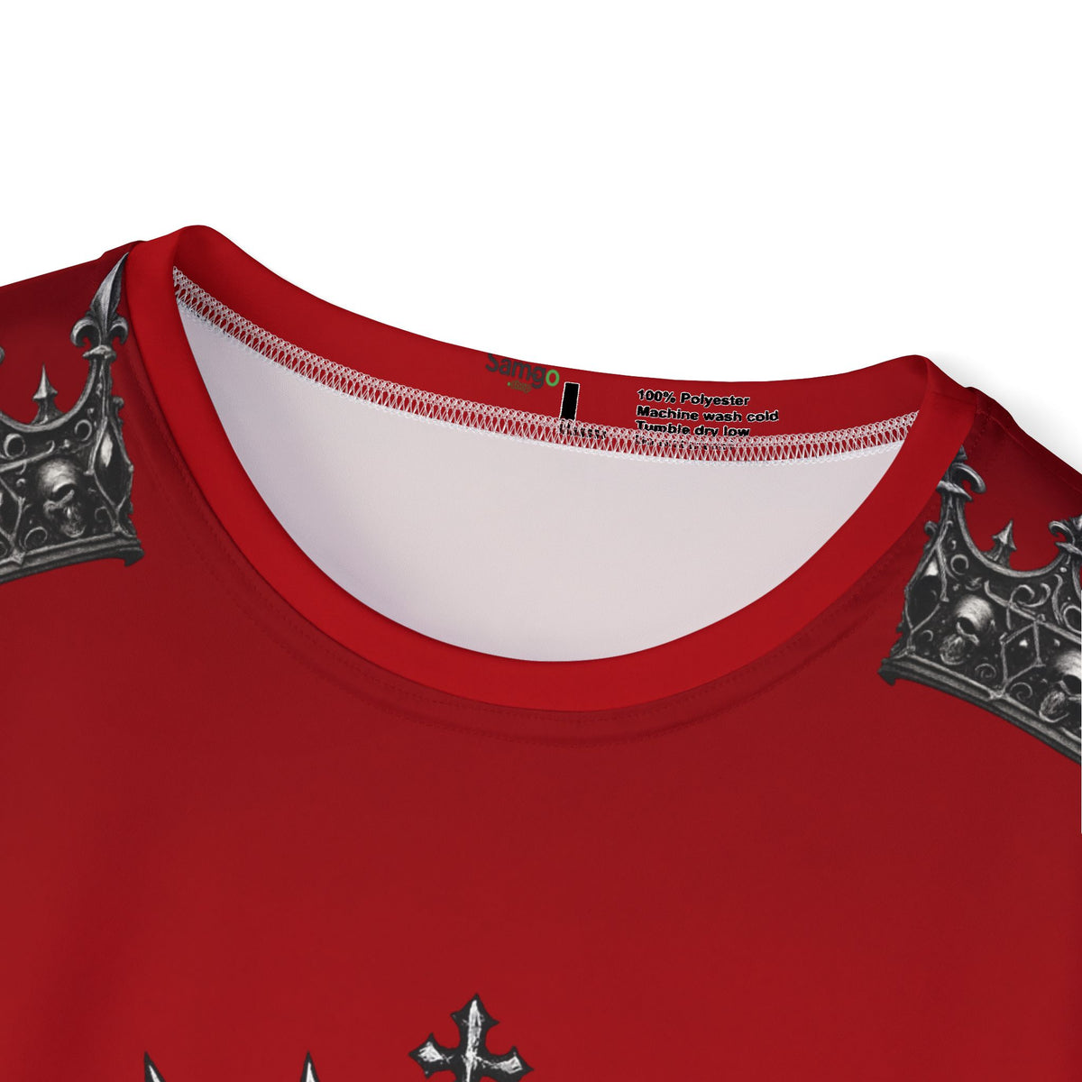 Copy of Copy of Red-King skull Men's Hoodie — 'Infamous' Gothic All-Over Print